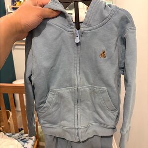 GAP Light Blue Kids Sweatpants & Hoodie Set